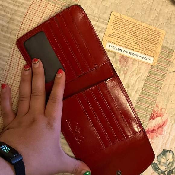 Patricia Nash Red Embossed Wallet - Picture 4 of 8